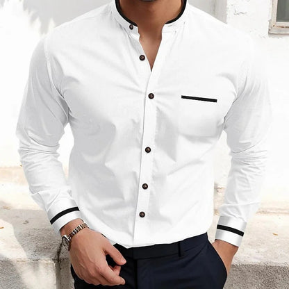NGTG STRYKR Men's Single-breasted Vibrant Youthful Long Sleeve Shirts