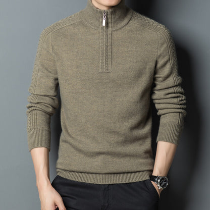 NGTG LUXX Men's Elite Standard Fit High Neck Woolen Sweater