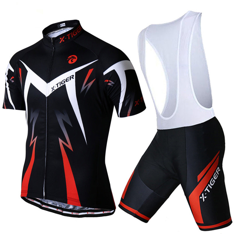 Red White Comfortable Cycling Set