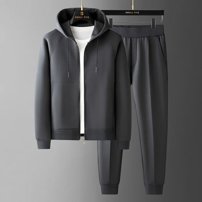 NGTG LUXX Men's Refined Elegant Sweater and Trousers Two-Piece Suave Set