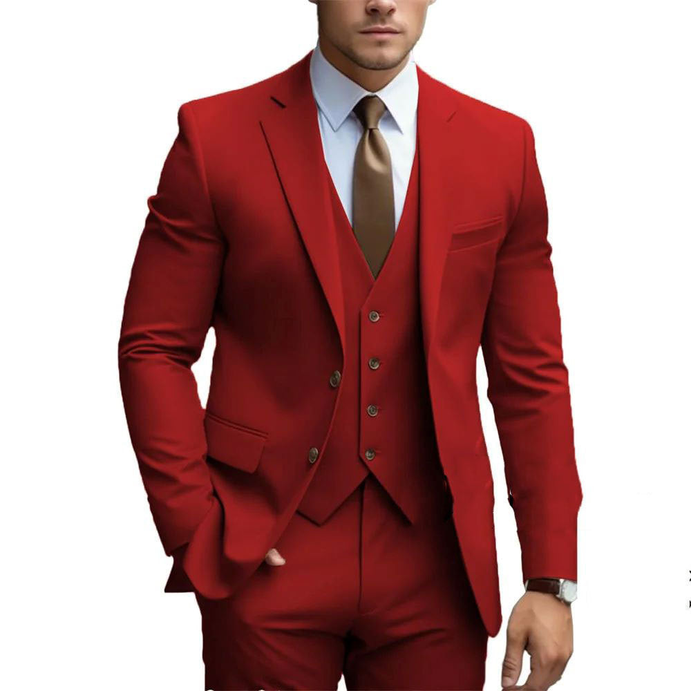 NGTG LUXX Men's Casual Sleek Elite Suit  – Formal Business Wear or Groom's Wedding Outfit Set