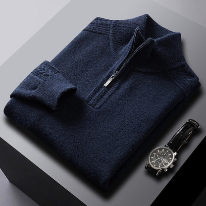 NGTG LUXX Men's Elite Standard Fit High Neck Woolen Sweater