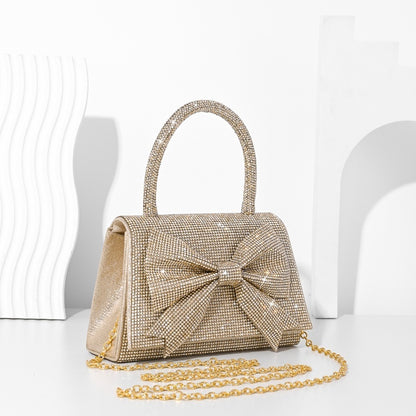 NGTG PARIS Sophisticated Bow Luxury Diamond Handbag