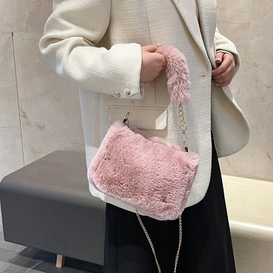 NGTG MINI Cute and Fluffy Pearl Handbag