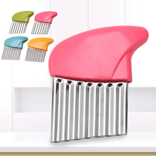 NGTG Potato Cutter French Fries Slicer, Ribbed Fruits and Vegetables