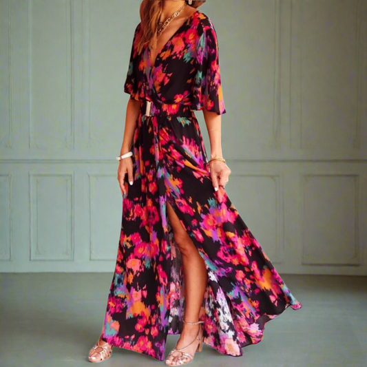 NGTG Summer Slimming Vibrant Maxi Dress